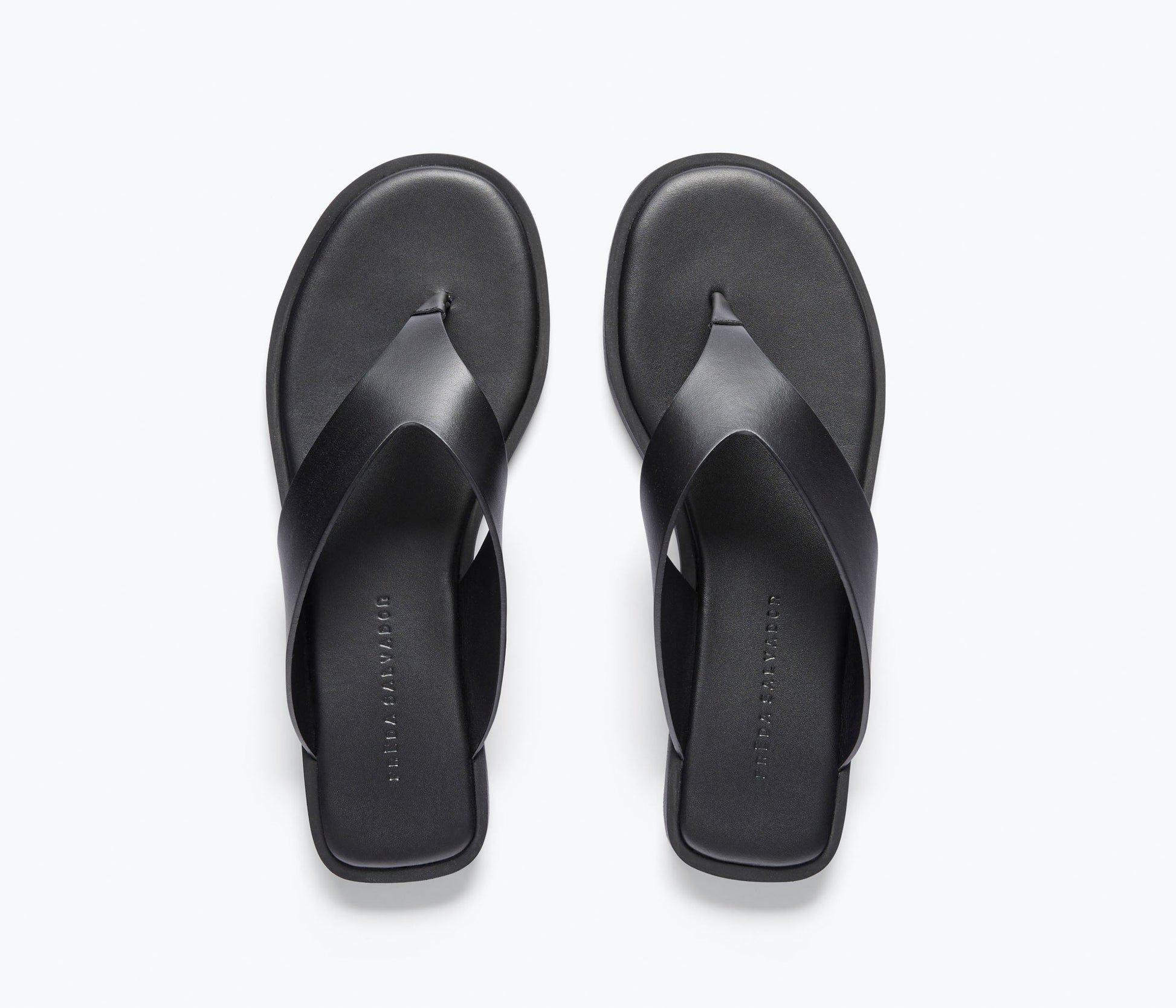 FREDA SALVADOR HALLE LEATHER THONG SANDAL
