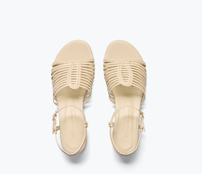 FREDA SALVADOR JUDY WOVEN BLOCK HEEL SANDAL