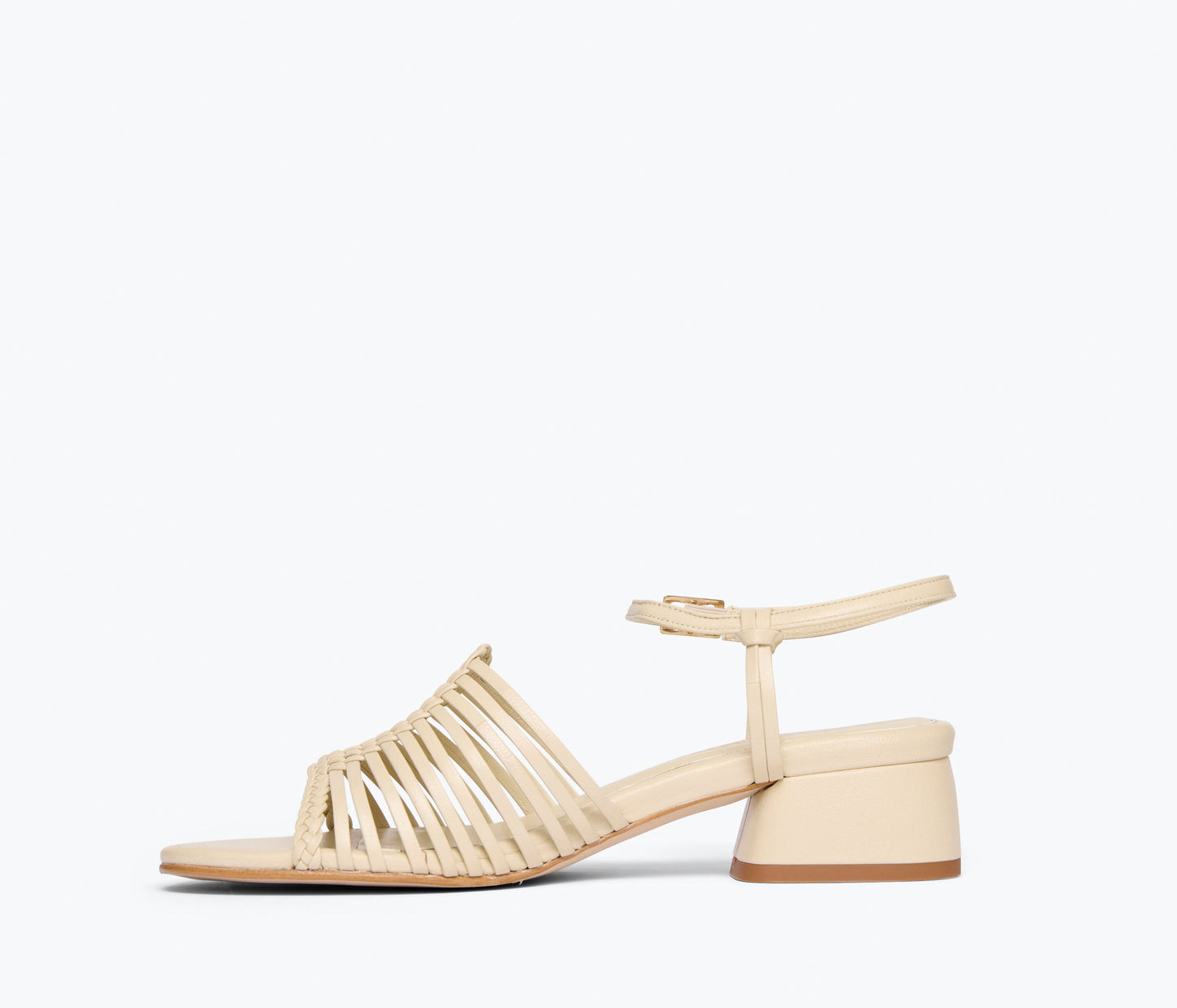 FREDA SALVADOR JUDY WOVEN BLOCK HEEL SANDAL