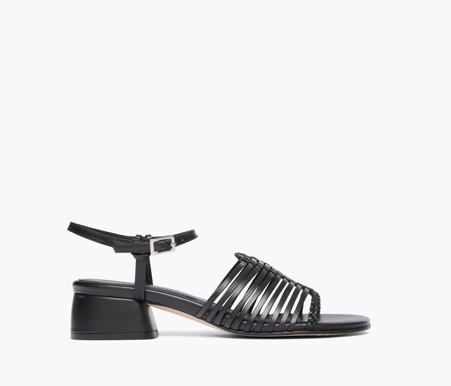 FREDA SALVADOR JUDY WOVEN BLOCK HEEL SANDAL