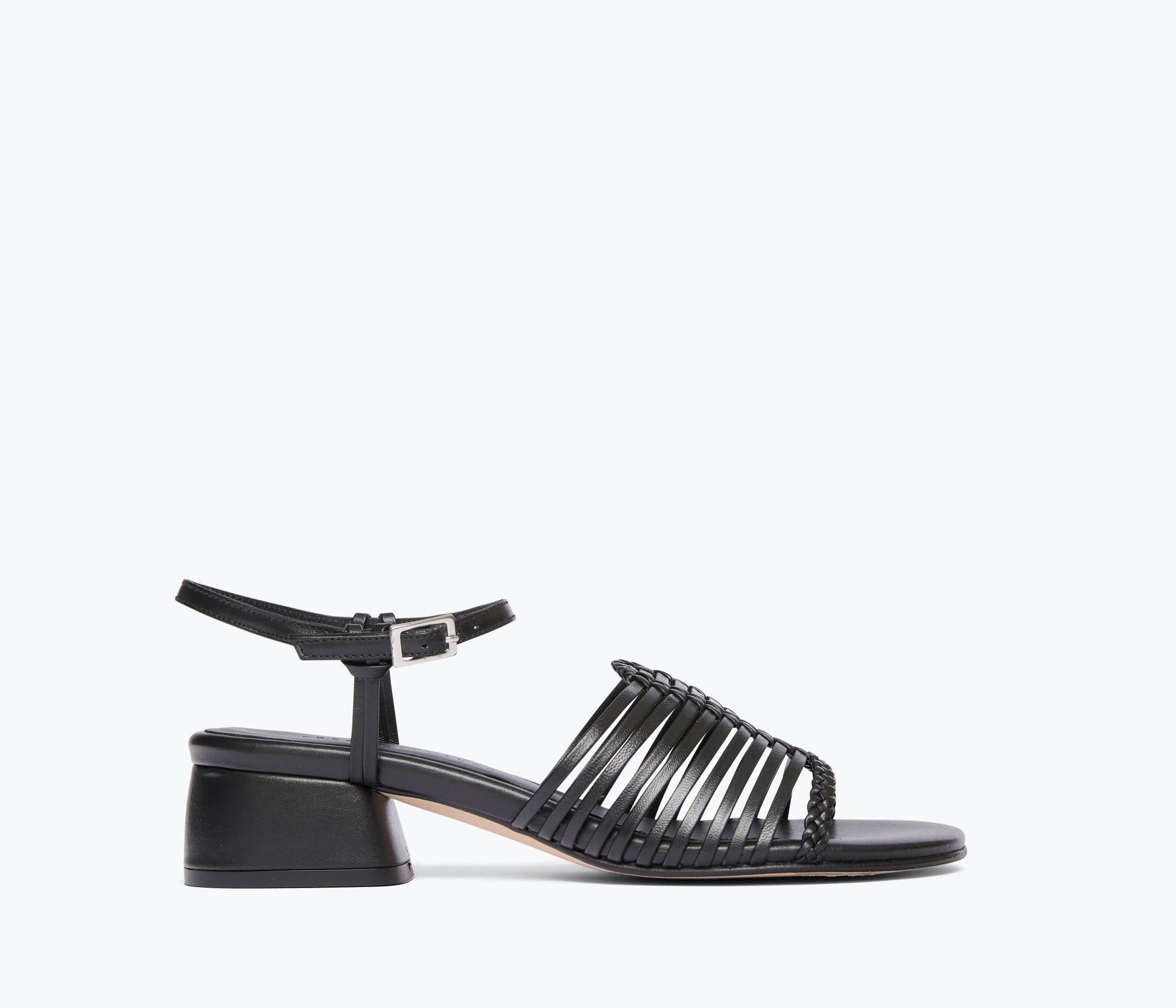 FREDA SALVADOR JUDY WOVEN BLOCK HEEL SANDAL