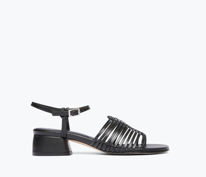 FREDA SALVADOR JUDY WOVEN BLOCK HEEL SANDAL