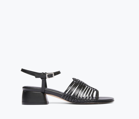 FREDA SALVADOR JUDY WOVEN BLOCK HEEL SANDAL