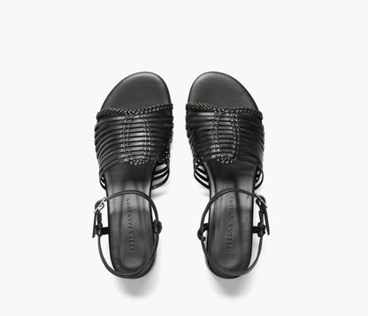 FREDA SALVADOR JUDY WOVEN BLOCK HEEL SANDAL