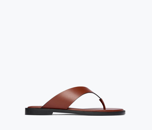 FREDA SALVADOR HALLE LEATHER THONG SANDAL