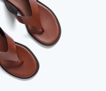 FREDA SALVADOR HALLE LEATHER THONG SANDAL