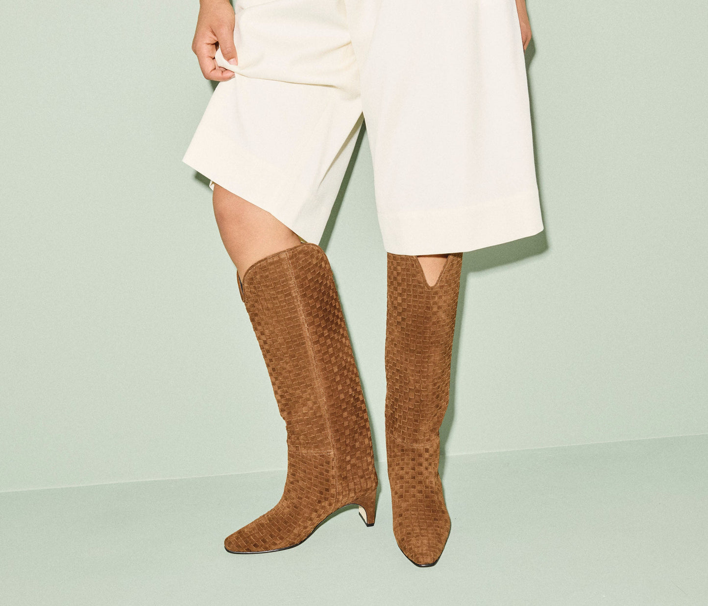 FREDA SALVADOR LENNOX WOVEN TALL BOOT
