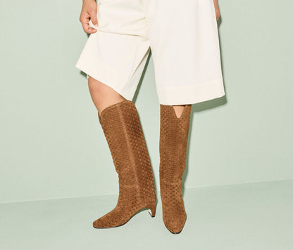FREDA SALVADOR LENNOX WOVEN TALL BOOT