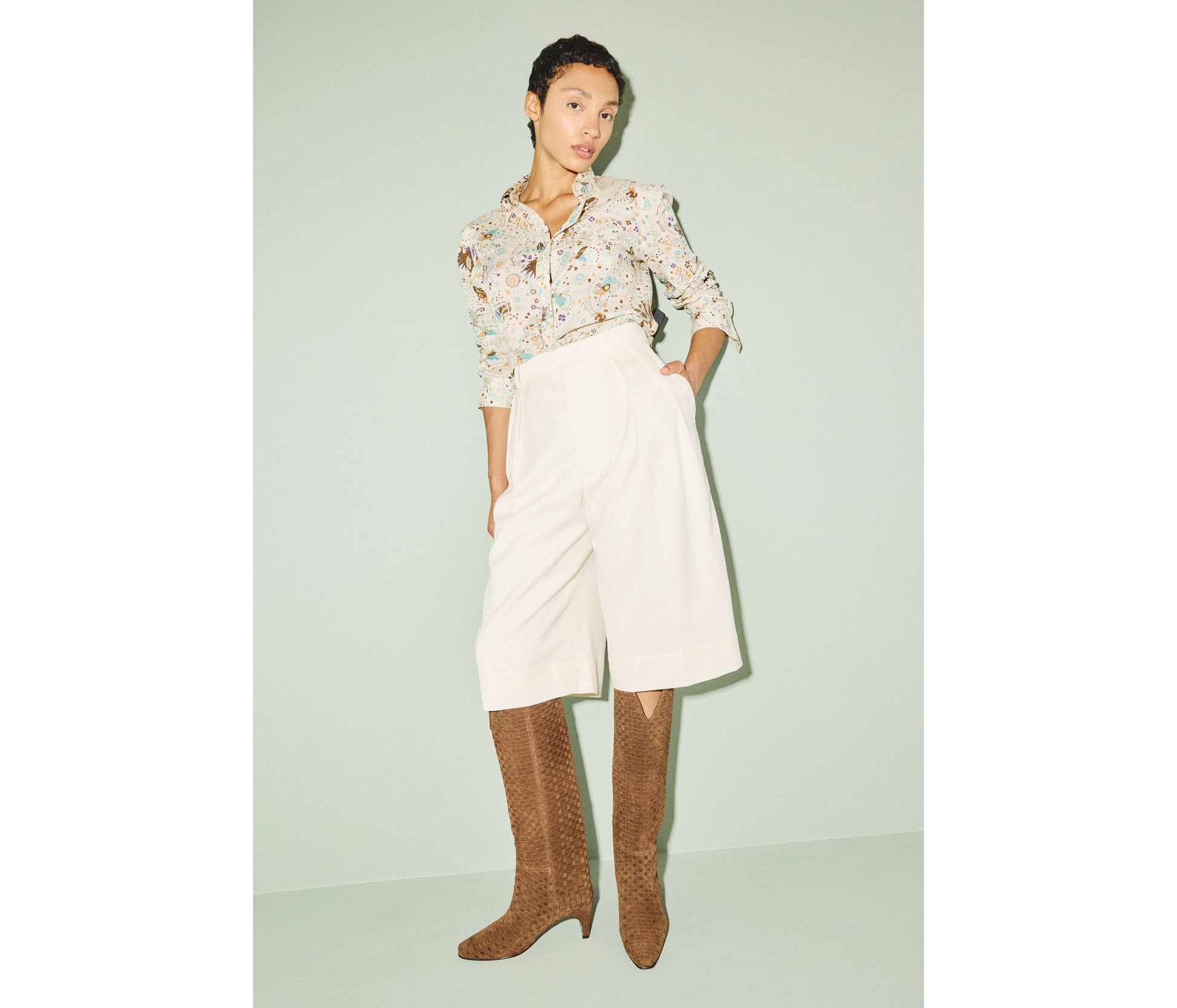 FREDA SALVADOR LENNOX WOVEN TALL BOOT
