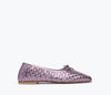 Lilac Metallic Woven Calf