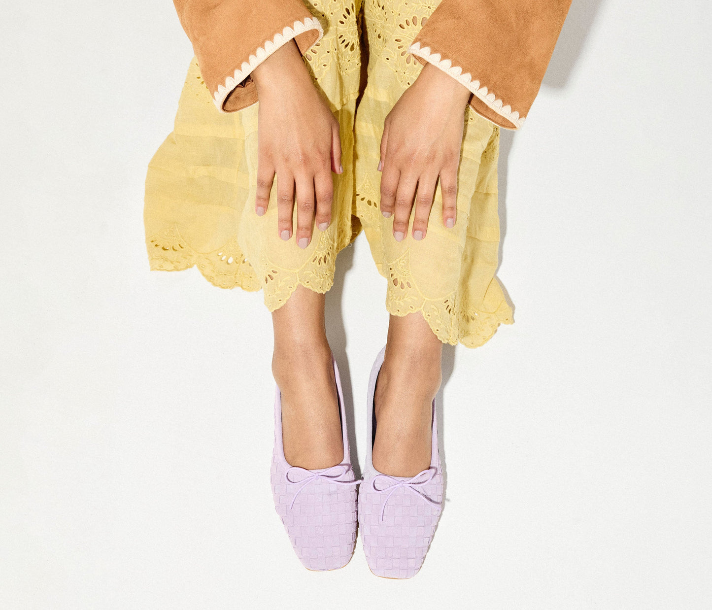 FREDA SALVADOR JADA SQUARE TOE BALLET FLAT