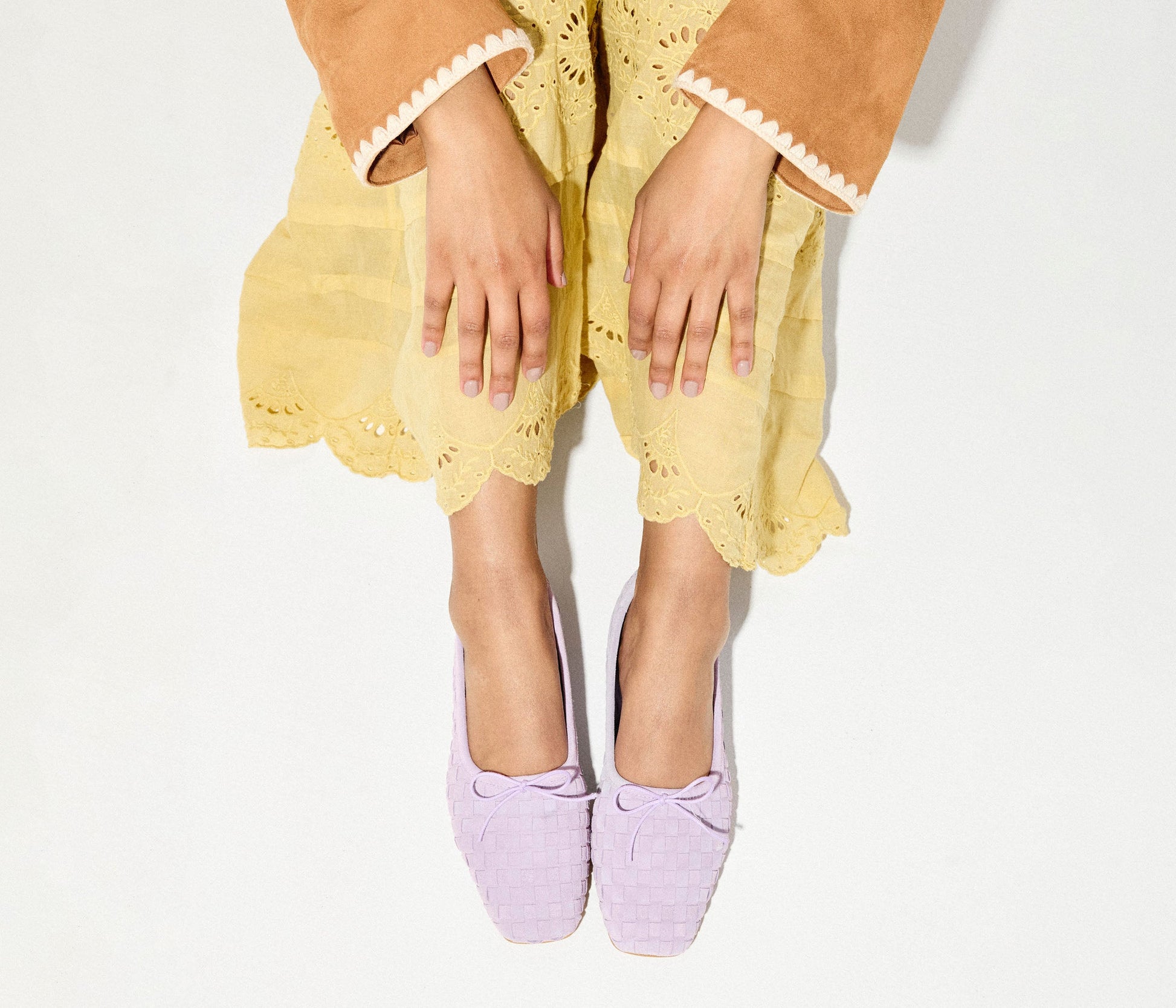 FREDA SALVADOR JADA SQUARE TOE BALLET FLAT