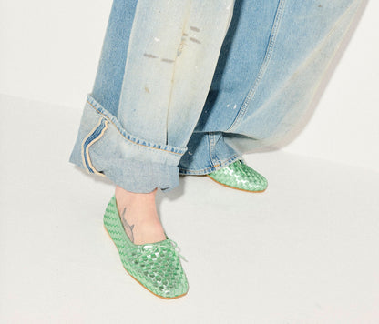 FREDA SALVADOR JADA SQUARE TOE BALLET FLAT