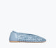 Sky Blue Woven Calf