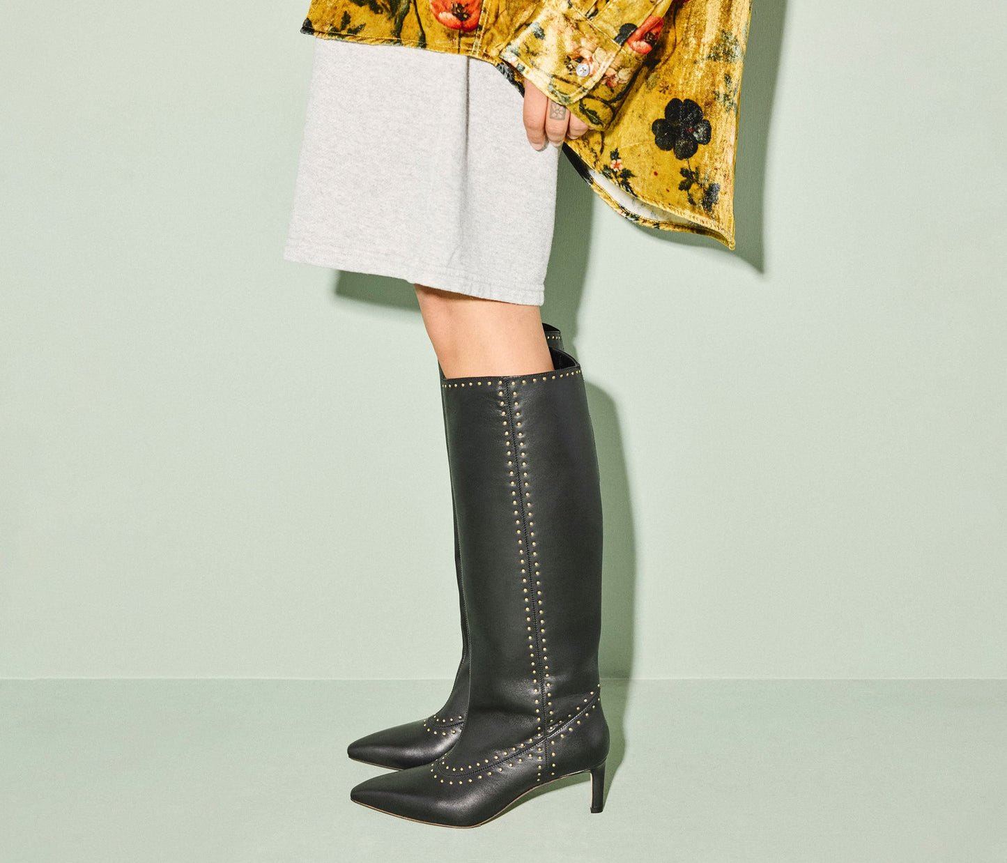 FREDA SALVADOR TILLY STUDDED TALL BOOT