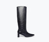 Black Embossed Croc