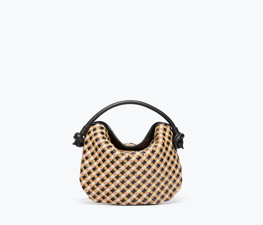 FREDA SALVADOR ELIS WOVEN LEATHER HANDBAG