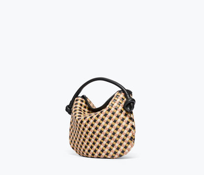 FREDA SALVADOR ELIS WOVEN LEATHER HANDBAG