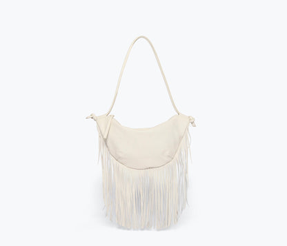 FREDA SALVADOR ERIKA CRESCENT FRINGE BAG