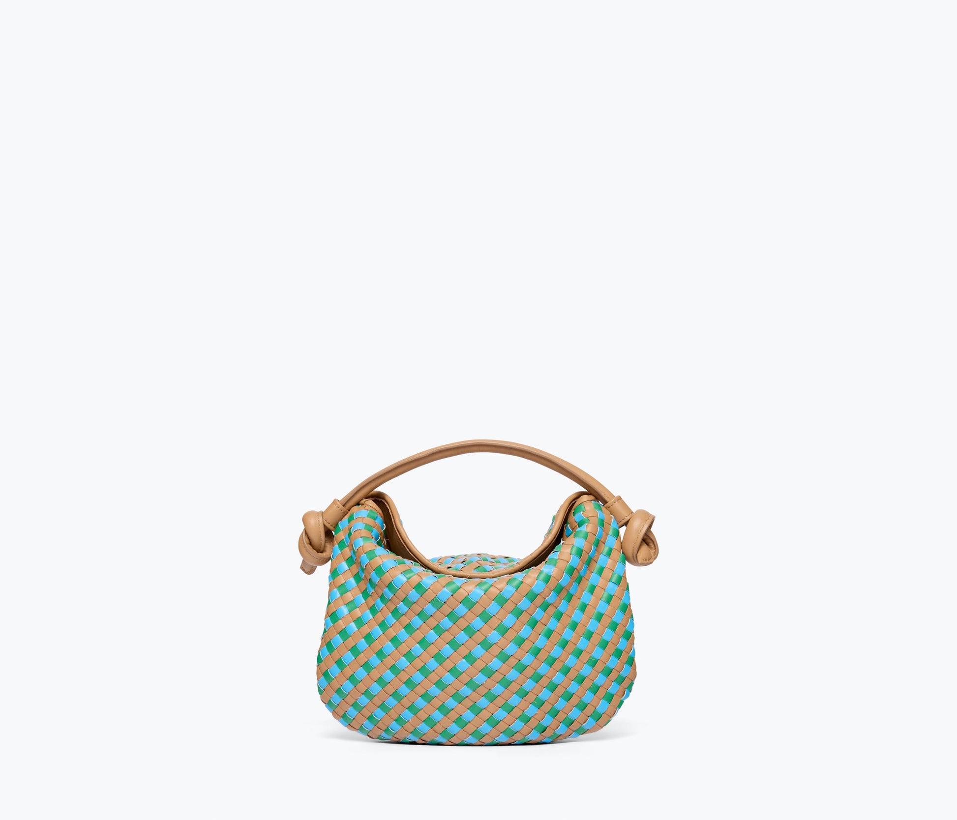 FREDA SALVADOR ELIS WOVEN LEATHER HANDBAG