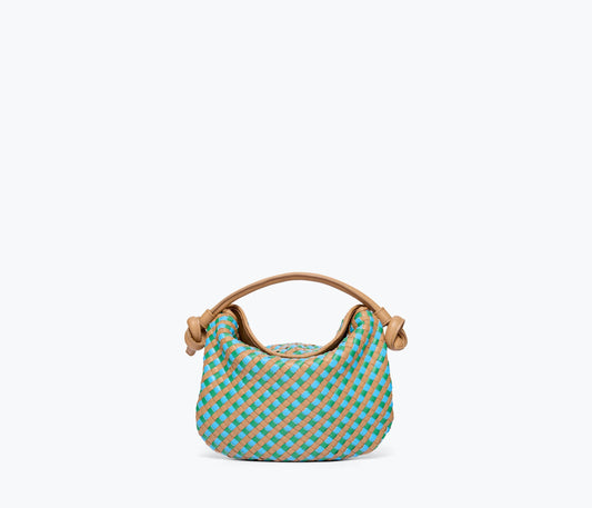 FREDA SALVADOR ELIS WOVEN LEATHER HANDBAG