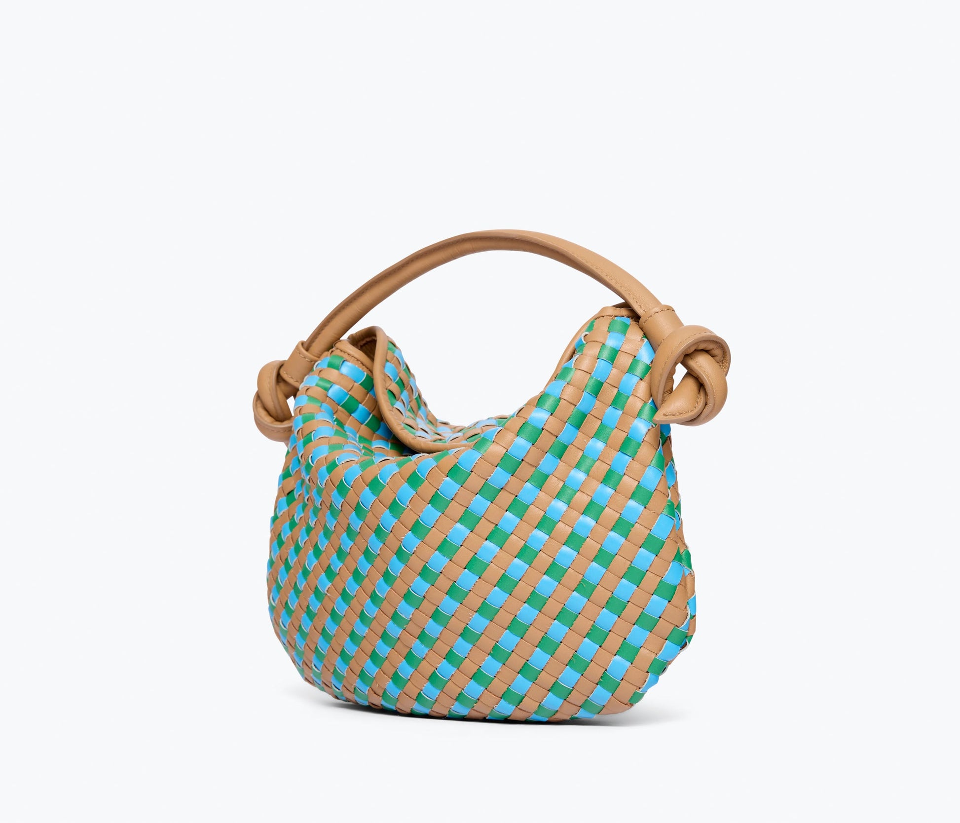 FREDA SALVADOR ELIS WOVEN LEATHER HANDBAG