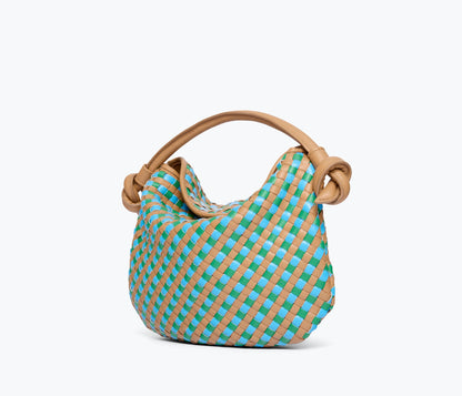 FREDA SALVADOR ELIS WOVEN LEATHER HANDBAG