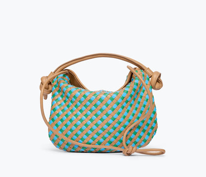 FREDA SALVADOR ELIS WOVEN LEATHER HANDBAG