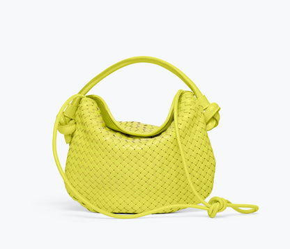 FREDA SALVADOR ELIS WOVEN LEATHER HANDBAG