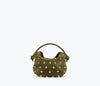 Olive Suede with Gold Studs