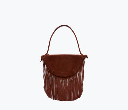 FREDA SALVADOR ERIKA CRESCENT FRINGE BAG