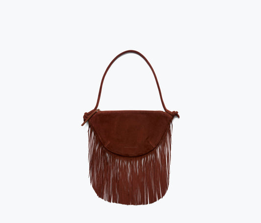 FREDA SALVADOR ERIKA CRESCENT FRINGE BAG