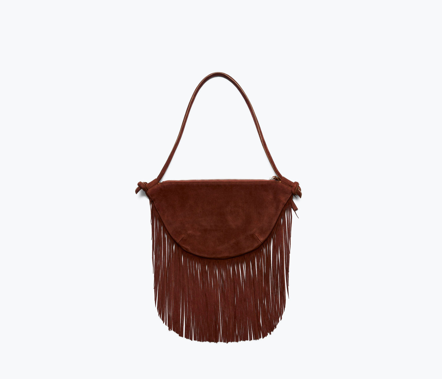 FREDA SALVADOR ERIKA CRESCENT FRINGE BAG