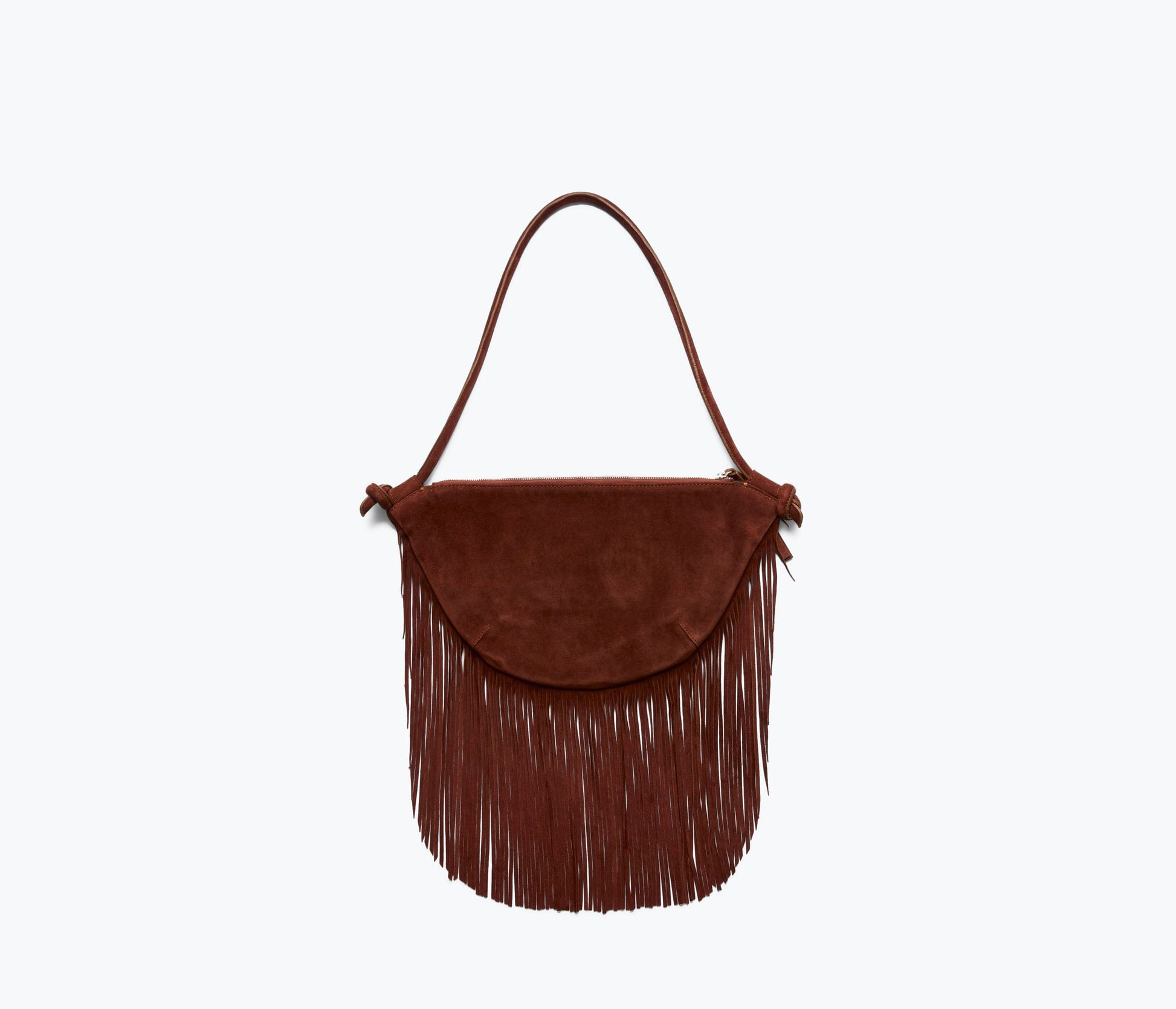 FREDA SALVADOR ERIKA CRESCENT FRINGE BAG