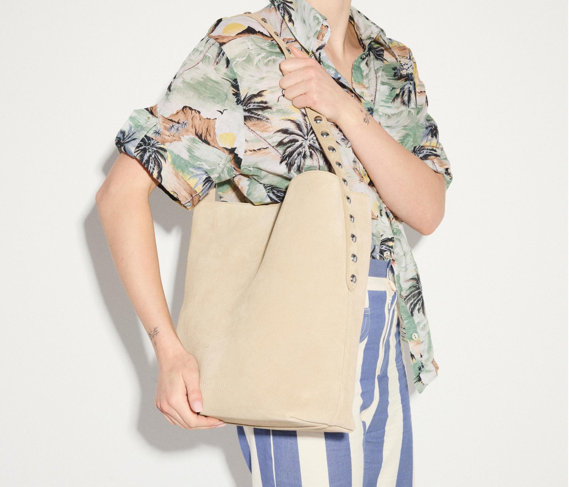FREDA SALVADOR CALA STUDDED TOTE