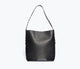 Black Pebbled Calf With Silver Studs
