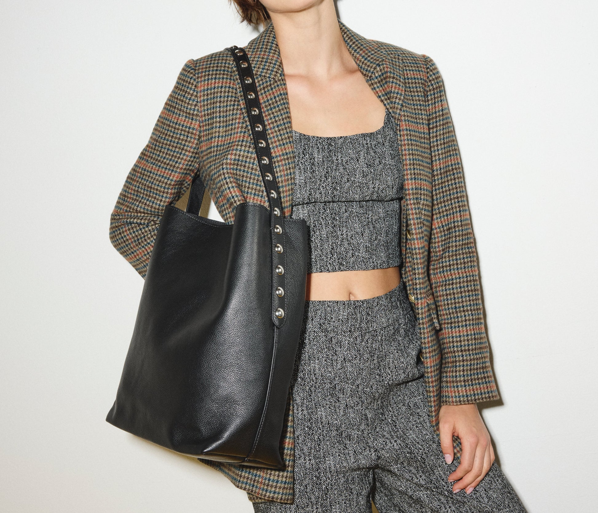 FREDA SALVADOR CALA STUDDED TOTE