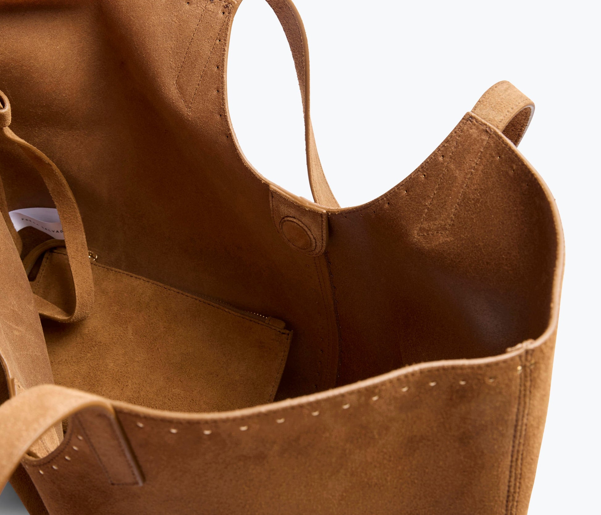 FREDA SALVADOR AVERY LARGE SUEDE TOTE