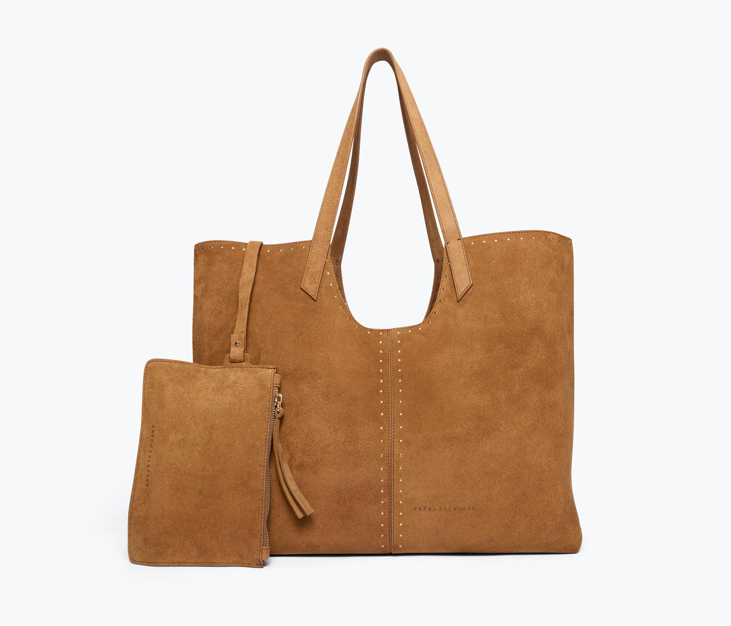 FREDA SALVADOR AVERY LARGE SUEDE TOTE