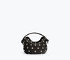 Black Calf With Silver Studs