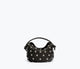 Black Calf With Silver Studs