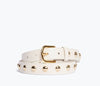 Bone Calf with Gold Studs