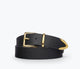 Black Calf With Gold Hardware