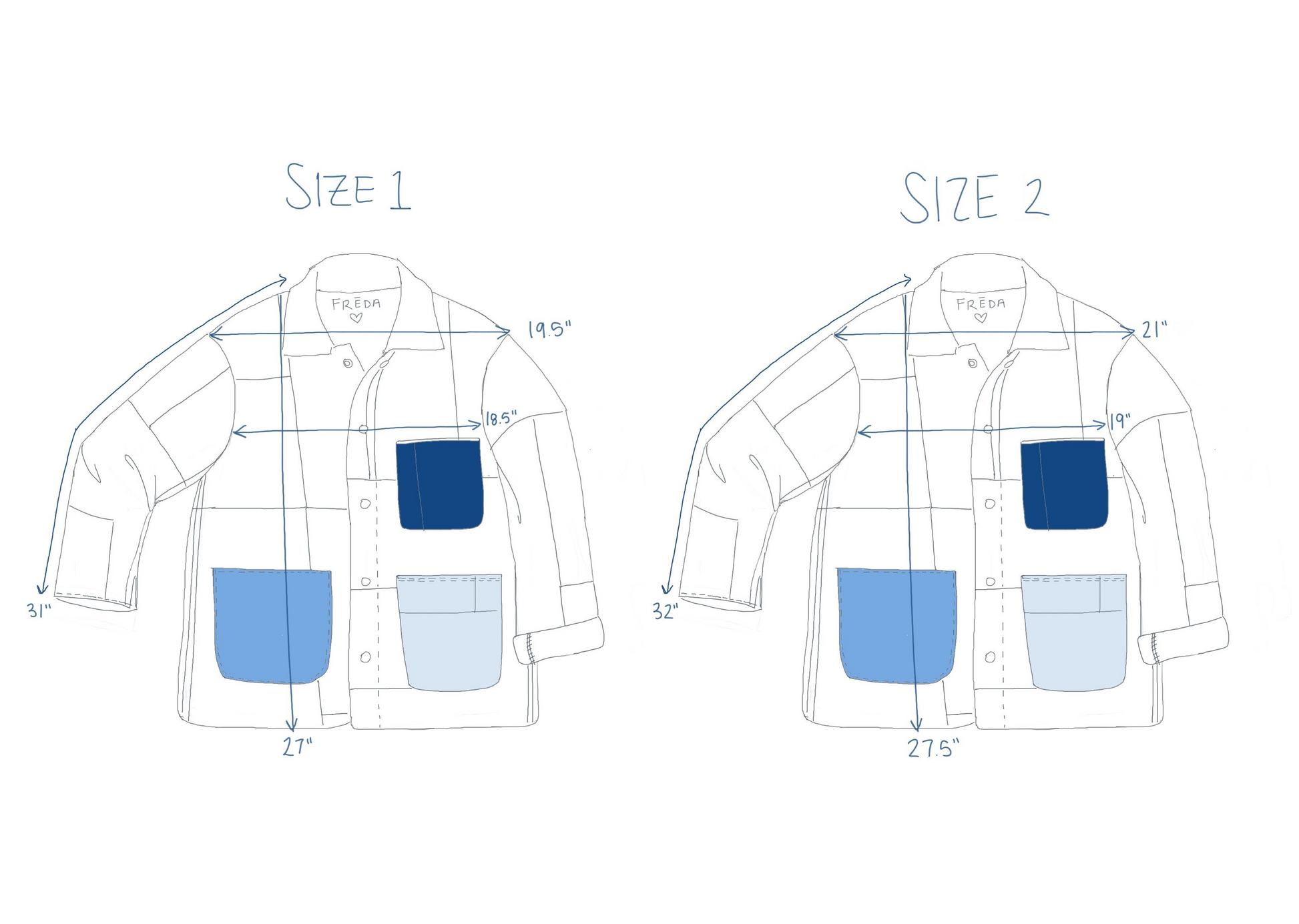 FREDA SALVADOR PATCHWORK DENIM CHORE COAT