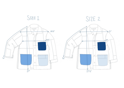 FREDA SALVADOR PATCHWORK DENIM CHORE COAT